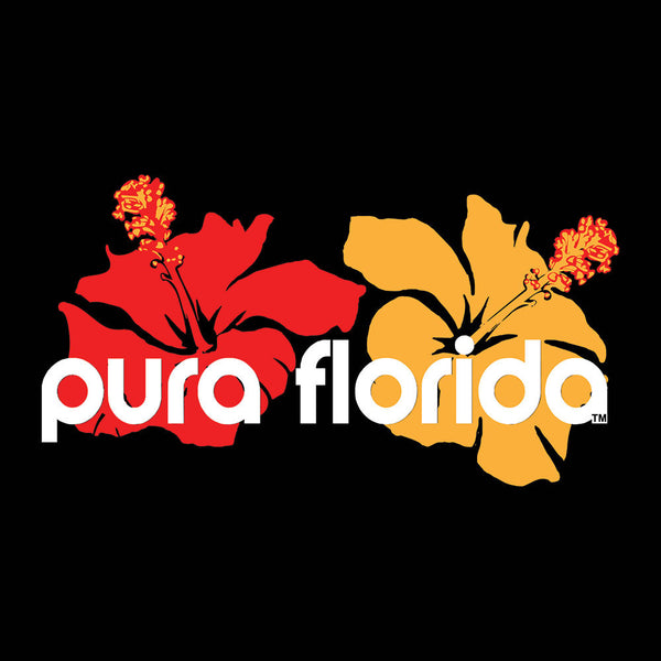 pura florida Dual Hibiscus Decal